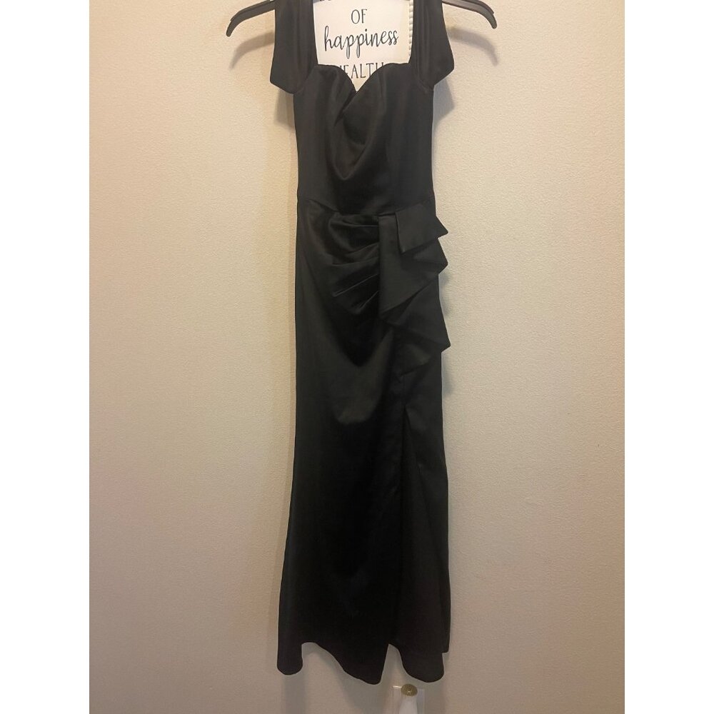 Dress the Population Black Crepe Paris Gown Dress Size XS